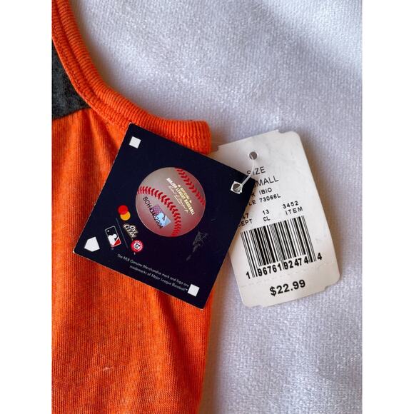 SF Giants Campus Lifestyle Tank Top Women’s XS Gray Orange MLB Baseball NWT - Picture 5 of 7